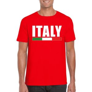 Rood Italy/ Italie supporter shirt heren