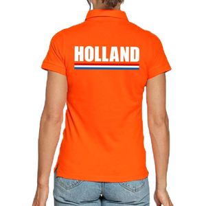 Holland poloshirt / polo t-shirt oranje voor dames - Koningsdag kleding/ shirts