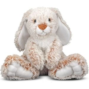 Melissa &amp; Doug pluche konijn/haas knuffel 25 cm - Pluche speelgoed knuffeldieren voor kinderen