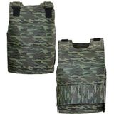 Kogelvrij leger camouflage vest verkleedkleding accessoire