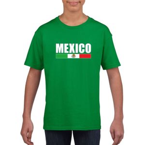 Groen Mexico supporter t-shirt voor heren - Mexicaanse vlag shirts