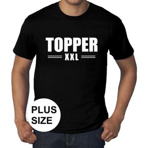 Toppers in concert Grote maten Topper XXL t-shirt zwart - plus size heren