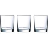 18x Stuks drinkglazen/waterglazen transparant 300 ml - Glazen - Drinkglas/waterglas/tumblerglas