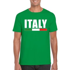 Groen Italy/ Italie supporter shirt heren