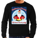 Foute Duitsland Kersttrui / sweater - Christmas in Germany we know how to party - zwart voor heren - kerstkleding / kerst outfit
