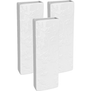 Luchtbevochtiger - 6 stuks - wit - aardewerk - 7,5 x 17,5 cm