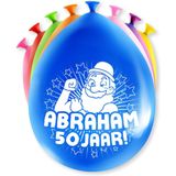 Paperdreams Ballonnen - Abraham/50 jaar feest - 24x stuks - diverse kleuren - 30 cm