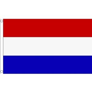 2x stuks mini vlag Nederland 60 x 90 cm - Versiering/decoratie