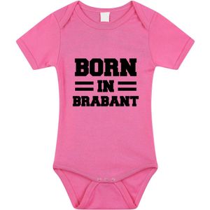 Born in Brabant tekst baby rompertje roze meisjes - Kraamcadeau - Brabant geboren cadeau