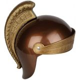 2x stuks luxe Romeinse verkleed ridder helm voor kinderen - Carnaval soldaten helmen