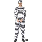 Boeven kostuum / verkleedpak voor heren - gevangeniskleding
