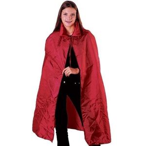 Rode Venetiaanse cape voor volwassenen - satijnen capes verkleedkostuum