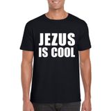 Zwart Jezus is cool t-shirt voor heren