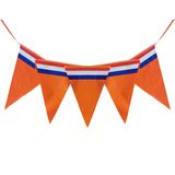 Bellatio Decorations - Oranje Holland vlaggenlijnen - 3x stuks van 10 meter - Oranje versiering slinger WK/ EK/ Koningsdag