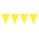 5 stuks Vlaggenlijnen/slingers XXL geel 10 meter