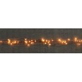 Set van 2x stuks cascade draadverlichting lichtsnoer met 160 lampjes warm wit met 8 lichtdraden - Lichtsnoeren - kerstverlichting