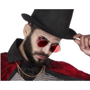 Halloween/horror rode Dracula bril voor volwassenen - Halloween verkleed accessoire