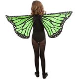 Chaks Vlinder vleugels - groen - voor kinderen - Carnavalskleding/accessoires