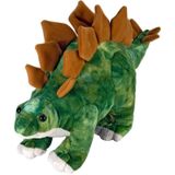 Wild Republic - 2x Dinosaurus Knuffels T-rex en Stegosaurus 25 cm