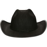 Cowboy/western hoed - voor volwassenen - zwart - Carnavalskleding/feestkleding/verkleedkleding