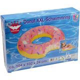 Roze opblaasbaar donut zwemband / zwemring 104 cm - Zwembanden - Zwemringen