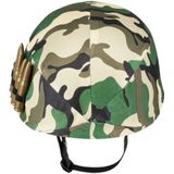 Boland Carnaval verkleed soldaten/leger Helm - camouflage print - voor kinderen tot 12 jaar