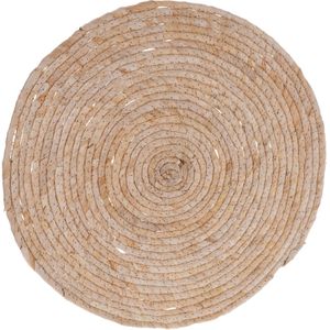 Rieten gevlochten placemats 38 cm rond