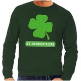 St. Patricksday klavertje sweater groen heren - St Patrick's day kleding