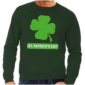 St. Patricksday klavertje sweater groen heren - St Patrick's day kleding
