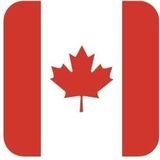 45x Bierviltjes Canadese vlag vierkant - Canada feestartikelen - Landen decoratie