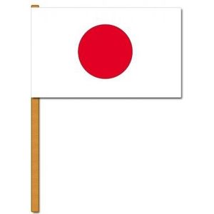 Luxe grote zwaaivlaggen Japan 30 x 45 cm - Japanse feestartikelen en versieringen