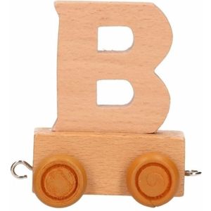 Houten letter trein B