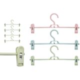 Kipit - broeken/rokken kledinghangers - set 16x stuks - blauw - 32 cm - Kledingkast hangers/kleerhangers/broekhangers
