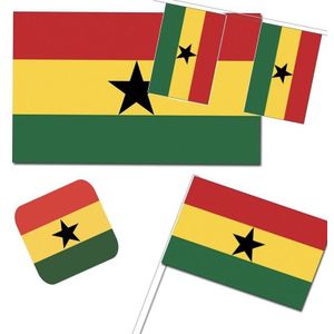 Feestartikelen Ghana versiering pakket - Ghana landen thema decoratie - Ghanese vlag