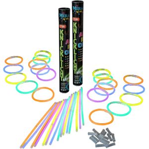 Glow in the dark sticks - 50x sticks van 20 cm - multi kleuren breaklights