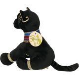 Pluche Zwarte Bastet Kat Knuffel 20 cm - Bastet Katten Egyptische Dieren Knuffels