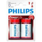 Philips Lr20 D Powerlife batterijen 8x stuks - grote batterijen - long lasting