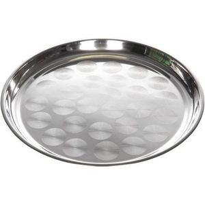 RVS dienblad rond 36 cm - Hapjes serveren