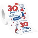 Toiletpapier/wc-papier 30 jaar man - 30e verjaardag - cadeau - decoratie/versiering