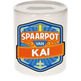 Kinder spaarpot voor Kai - keramiek - naam spaarpotten