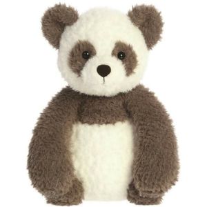 Aurora Eco Nation pluche knuffeldier panda beer - grijs/wit - 27 cm - bosdieren thema speelgoed