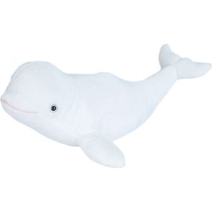 Pluche dieren knuffels Beluga walvis van  30 cm - Knuffeldieren speelgoed