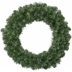 Kerstkrans/dennenkrans groen 35 cm - Dennenkransen/deurkransen kerstversiering