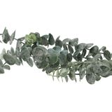 DK Design Kunstbloem Eucalyptus tak Real Touch - 2x - 88 cm - groen - losse steel - Kunst zijdebloemen