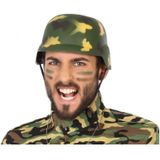 Soldaten leger verkleed helm camouflage voor volwassenen