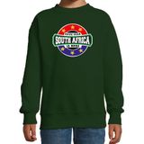 Have fear South Africa is here sweater met sterren embleem in de kleuren van de Zuid Afrikaanse vlag - groen - kids - Zuid Afrika supporter / Afrikaans elftal fan trui / EK / WK / kleding