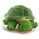 Inware pluche schildpad knuffeldier - groen - staand - 53 cm