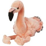 Pluche roze flamingo knuffel van 30 cm - Dieren speelgoed knuffels cadeau - Flamingos vogels Knuffeldieren