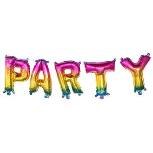Boland - Verjaardag feest folie ballonenslinger met tekst PARTY 300 cm