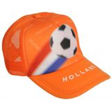Set van 2x stuks oranje cap Holland met voetbal
